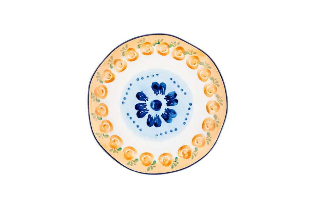 NAPOLI bord Ø20cm - 4 stuks - Citrus