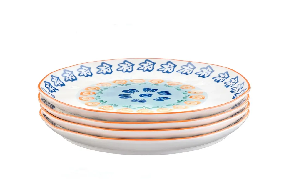 NAPOLI bord Ø27cm - 4 stuks - Citrus