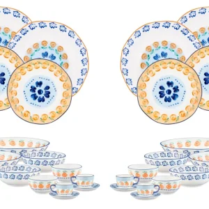 NAPOLI Compleet Servies - 28 stuks - Citrus