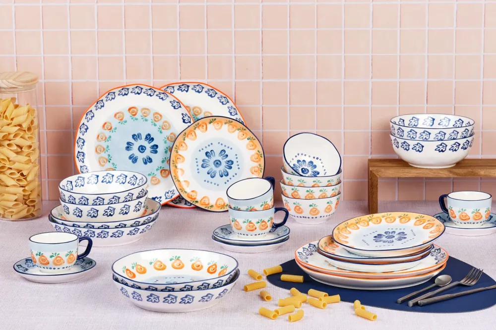 NAPOLI Compleet Servies - 28 stuks - Citrus