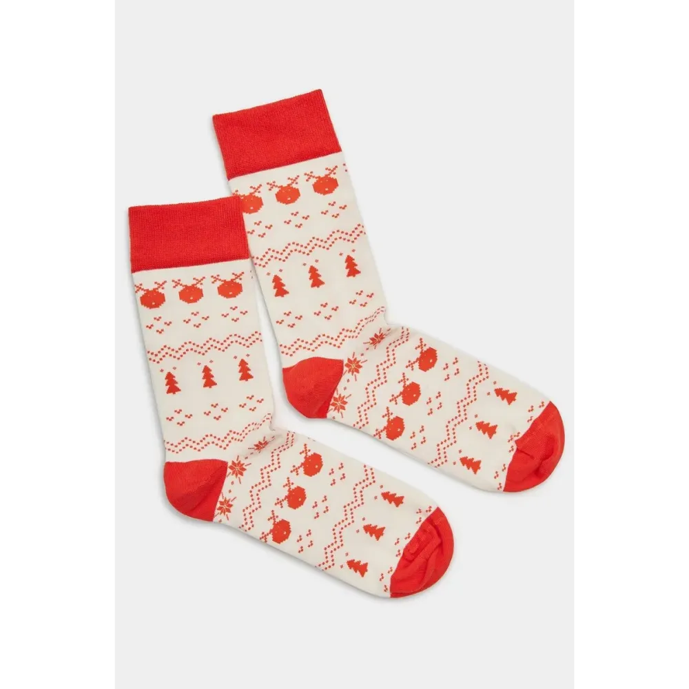 Giftset sokken Merry Xmas Natural vibes