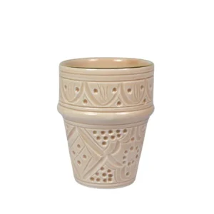 Chabi Chic Mok - Empreinte -zand/goud - keramiek - Ø 8 cm x H 11 cm (L) NOA MAY