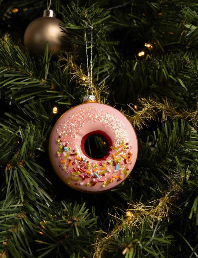 Nordic Light Kerstballenset - Donuts - 3 Stuks