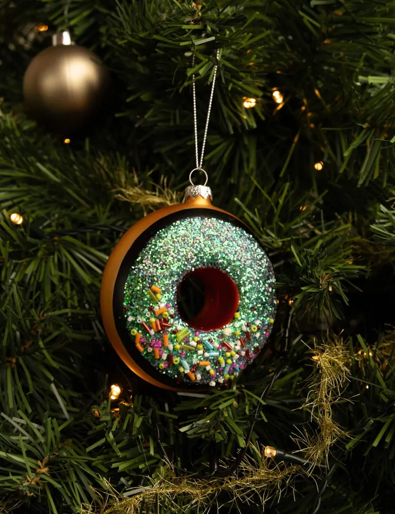 Nordic Light Kerstballenset - Donuts - 3 Stuks