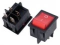 Schakelaar Rood - Diverse machines - Dubbelpolig - 30 x 22 mm Nuova Ricambi