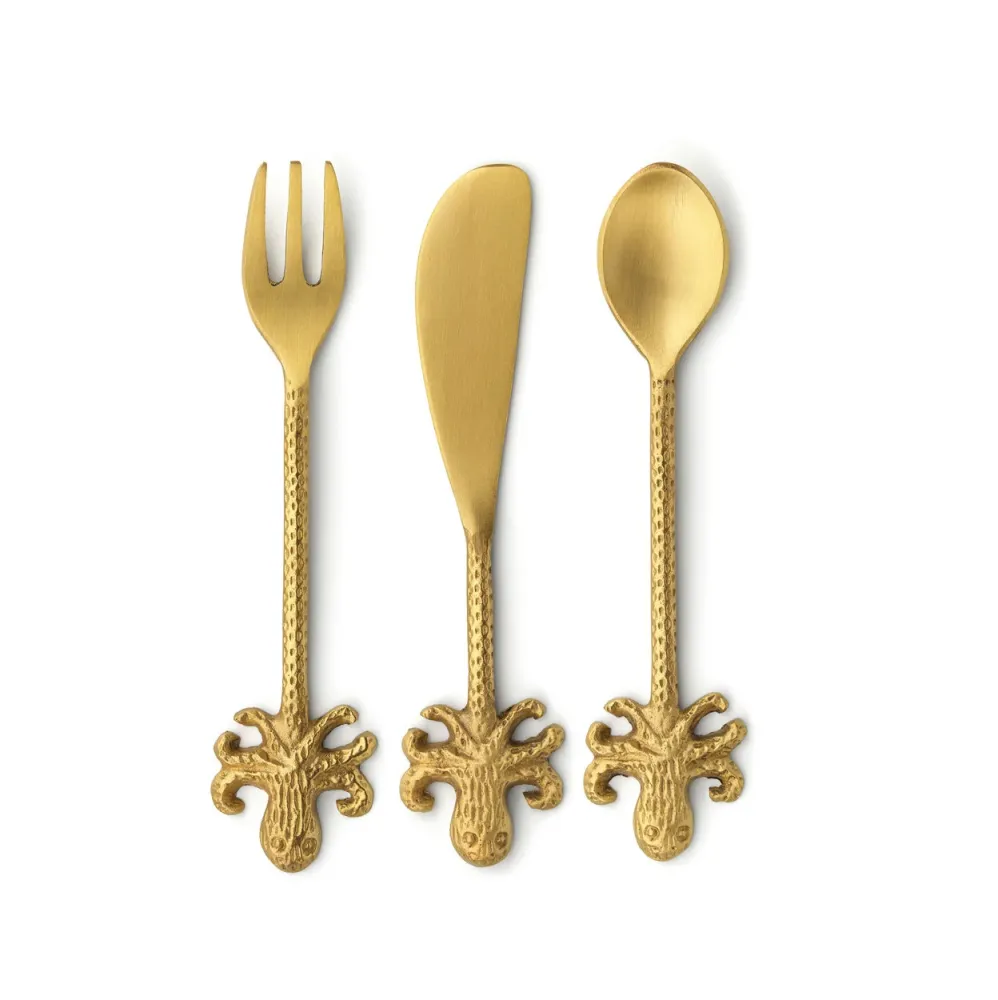 De Octopus Vork - Goud - S