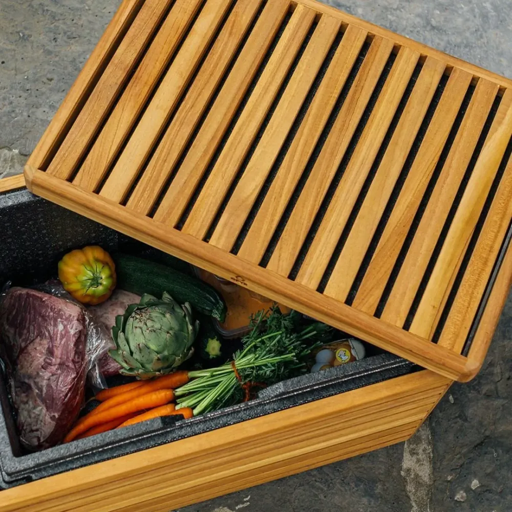 OFYR koelbox teakhout 64 x 44 x 32 cm
