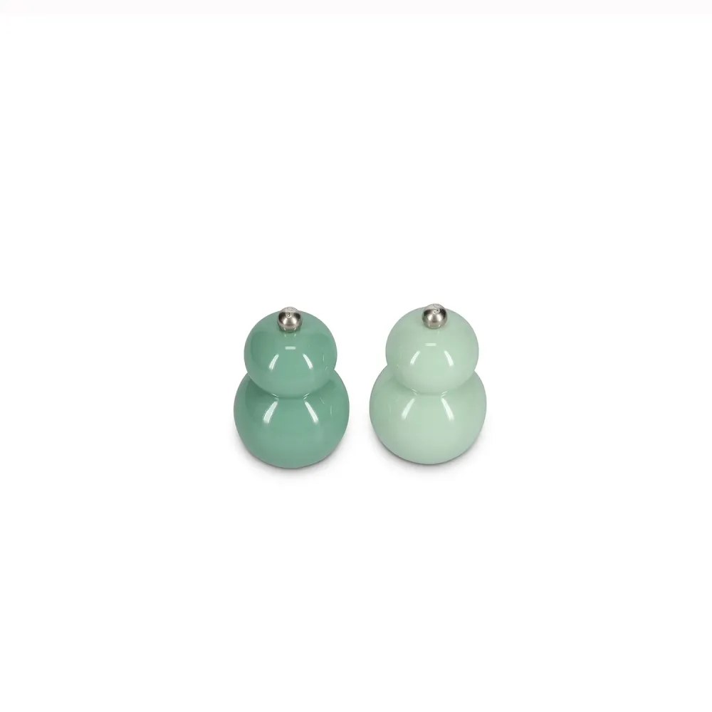 Ona - Peper/zoutmolen H12cm groen Betty - Set van 2