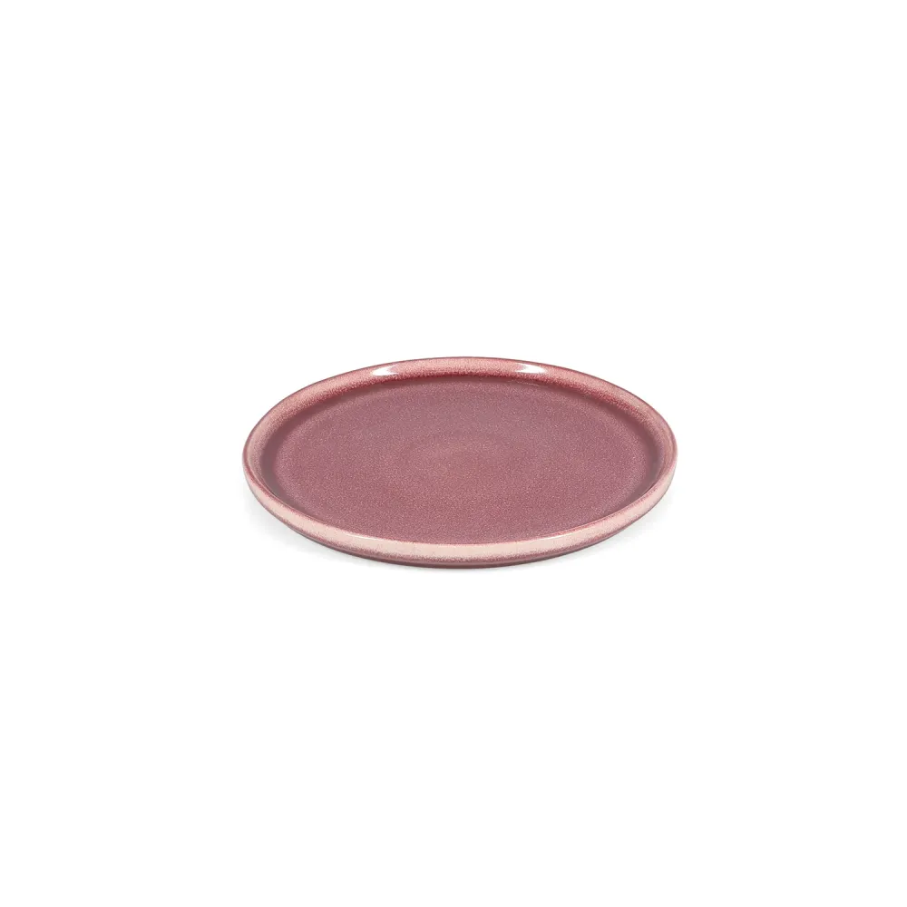 Ona - Plat bord 22cm raspberry Duna - Set van 4