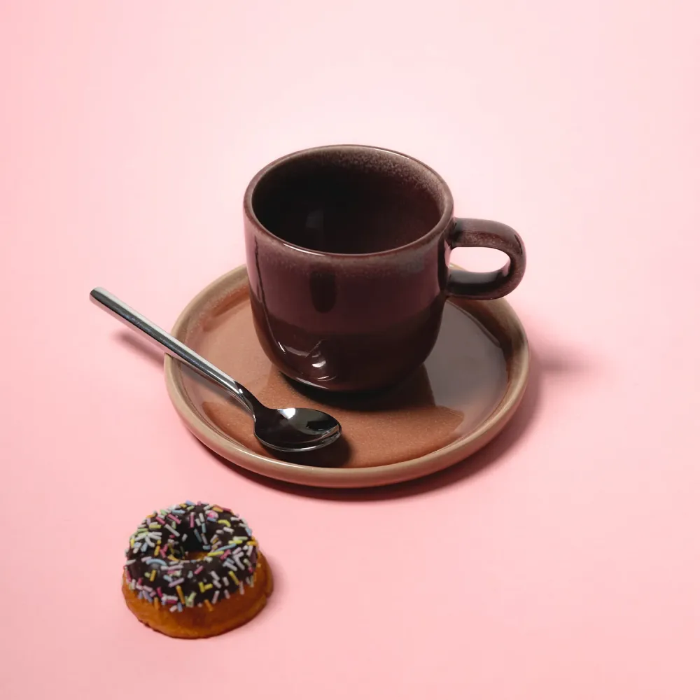 Ona - Schotel 14,5cm raspberry Duna - Set van 4