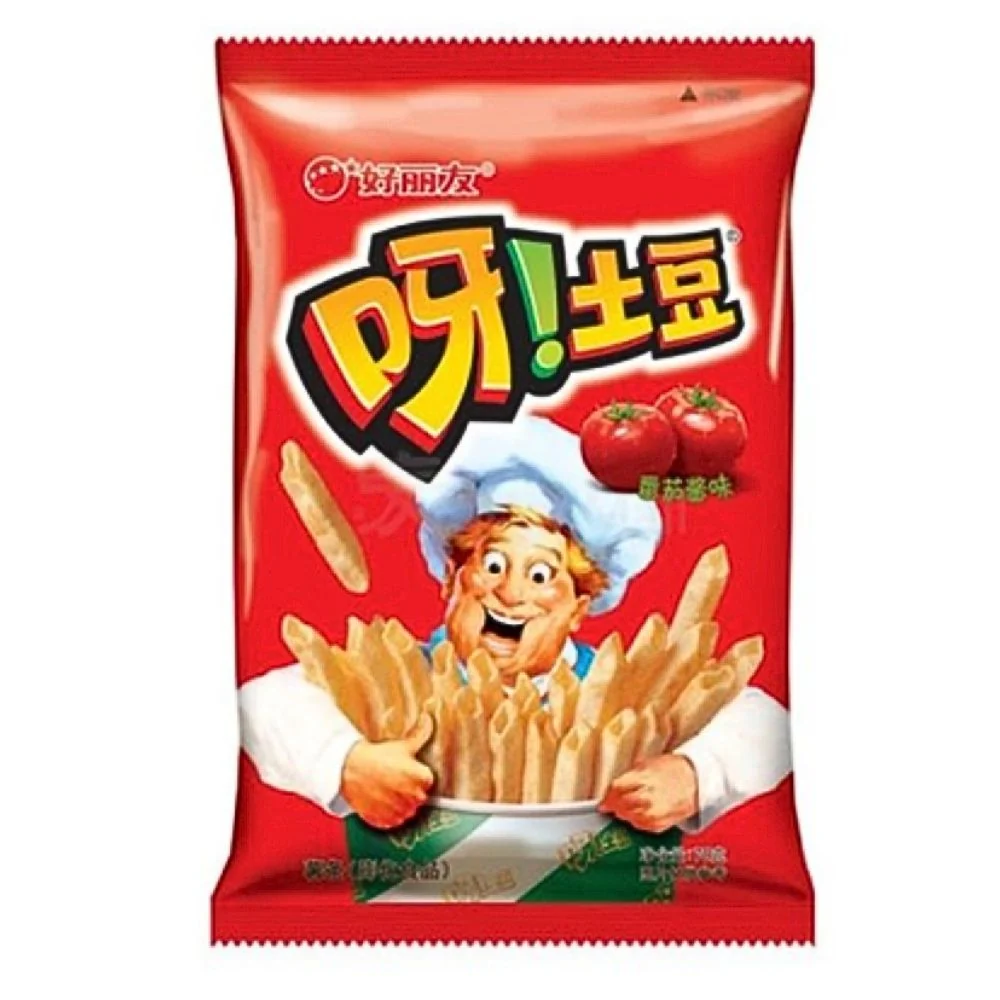 Orion Chips Tomato, tomatensmaak chips van 40g