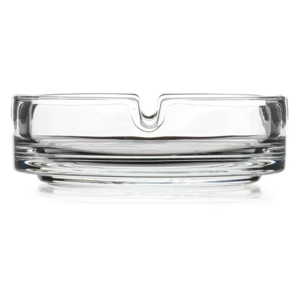 Pasabahce Bistro Glazen Asbakken – Set van 2 – Ø10,7 cm – Stevig & Stijlvol