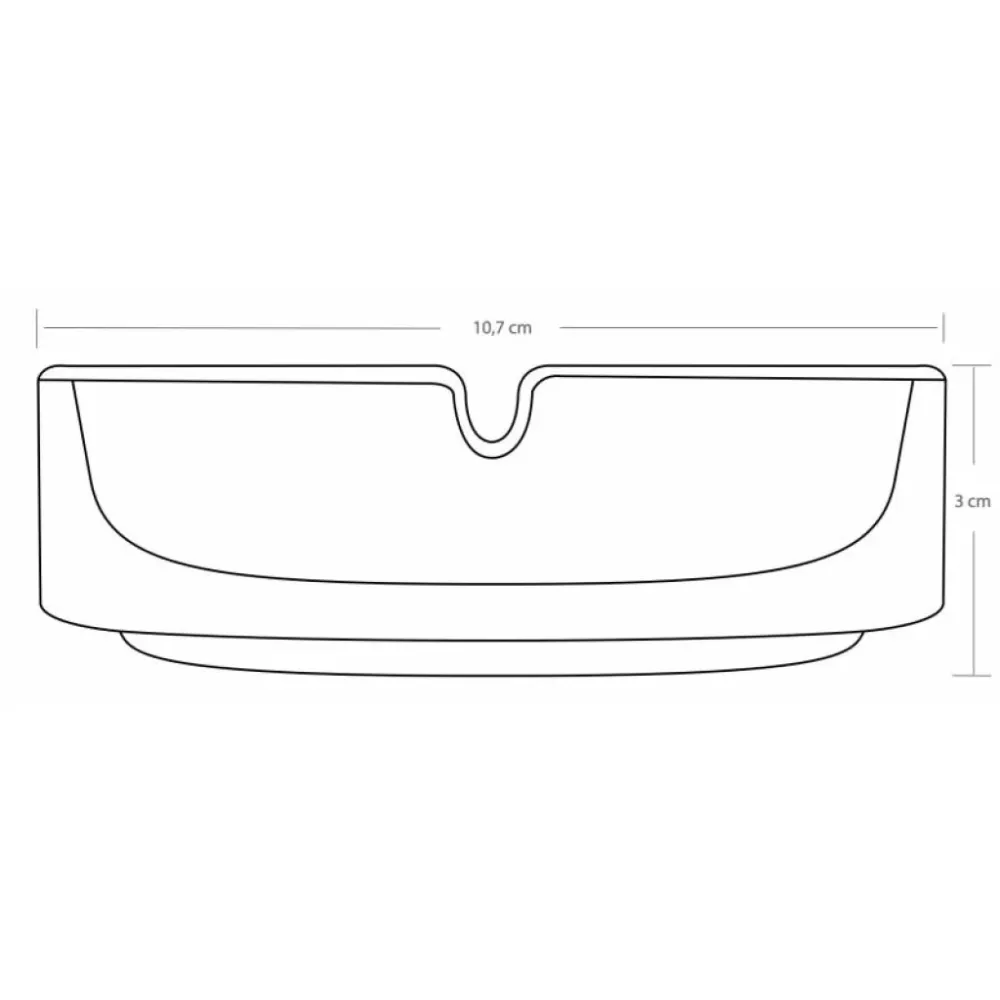 Pasabahce Bistro Glazen Asbakken – Set van 2 – Ø10,7 cm – Stevig & Stijlvol