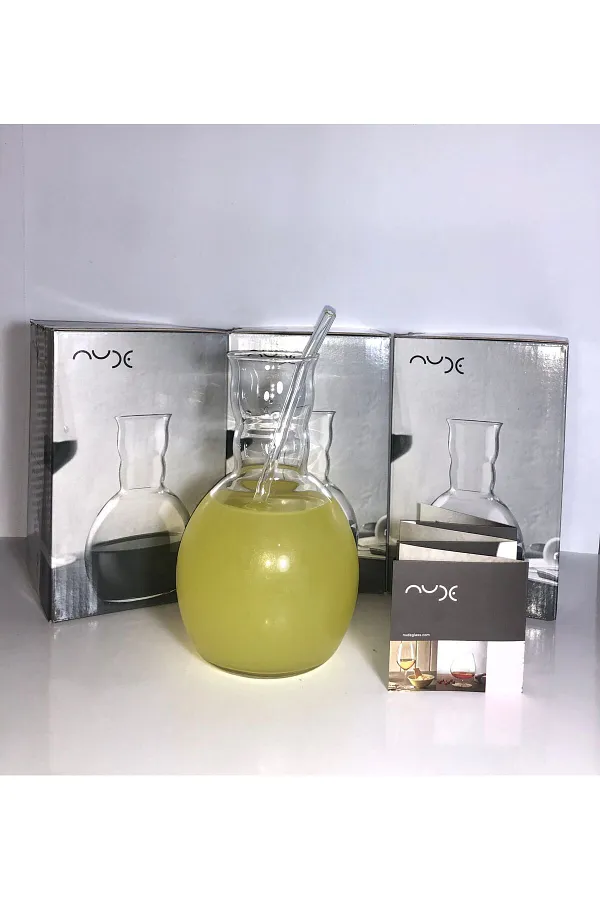 Pasabahce NUDE Karaf – 540 ml, Uniek Design met Bolle Onderkant