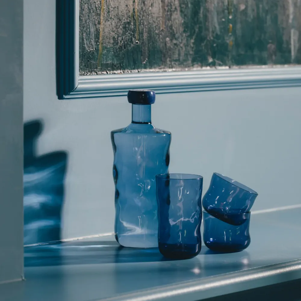Paveau Swirl Waterglas Midnight Blauw 24 cl