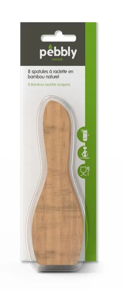 PEBBLY Set 8 raclette spatulas