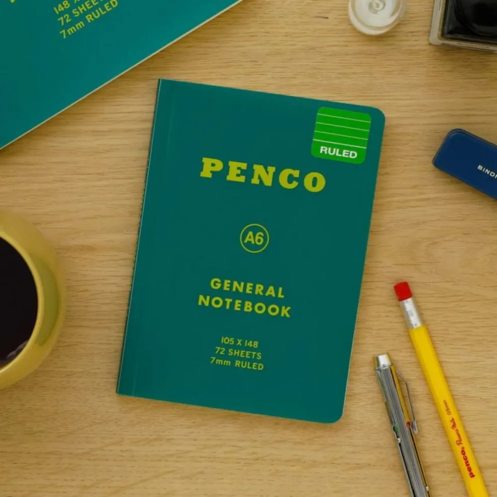 Penco Notitieboek Groen A6