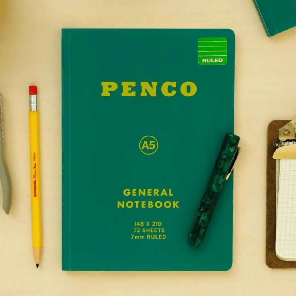Penco Notitieboek Groen A5