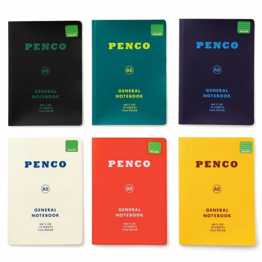 Penco Notitieboek Groen A5