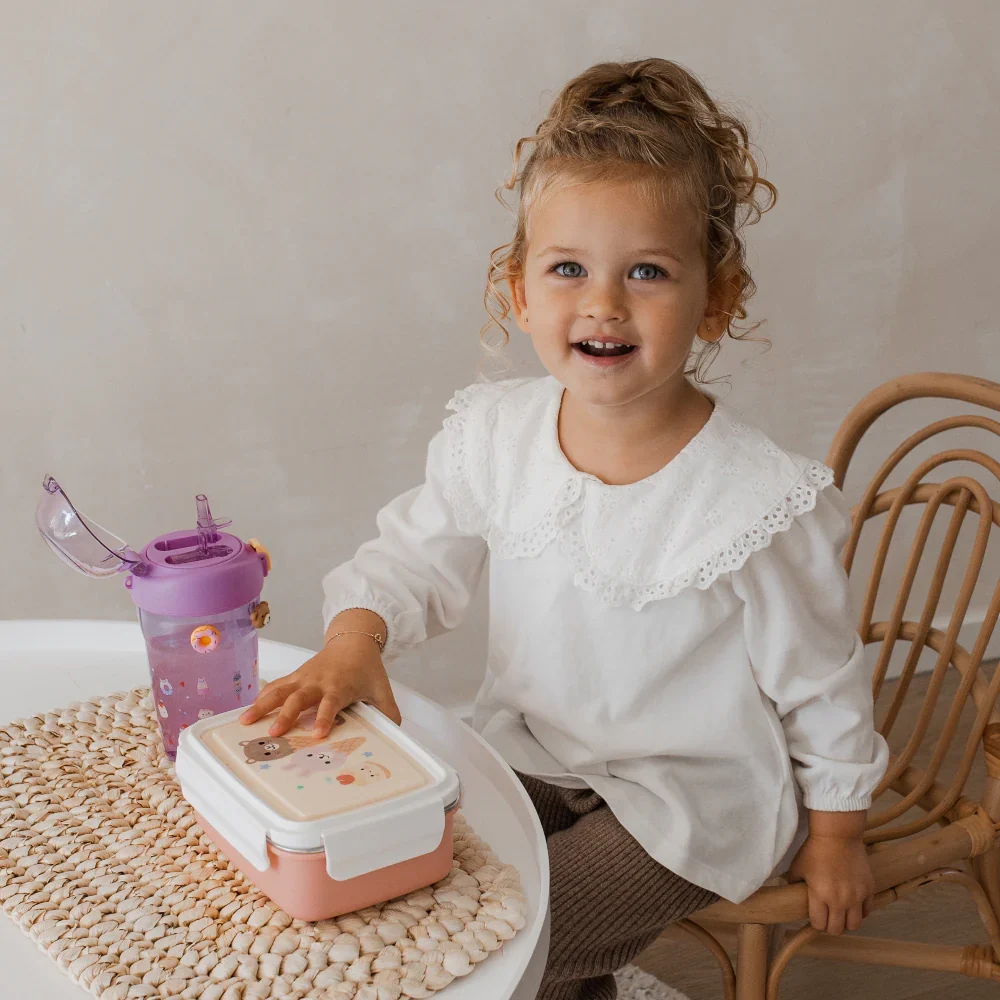 Petit Monkey Drinkfles Sparkling Sweets - Lila