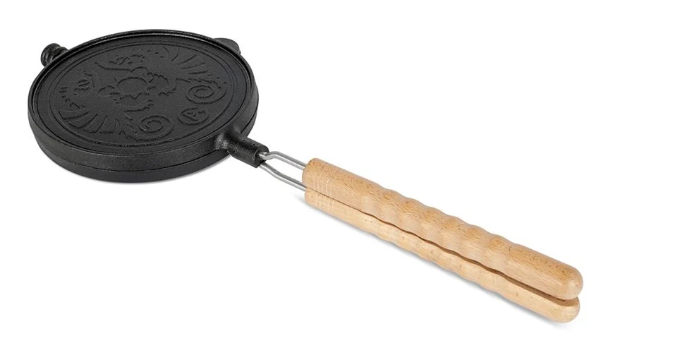 Petromax - Gietijzeren Wafelijzer met draaiframe