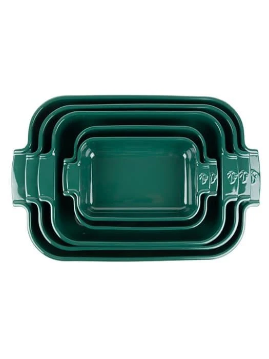 Peugeot Appolia Rechthoekige Ovenschaal 36cm bosgroen keramiek
