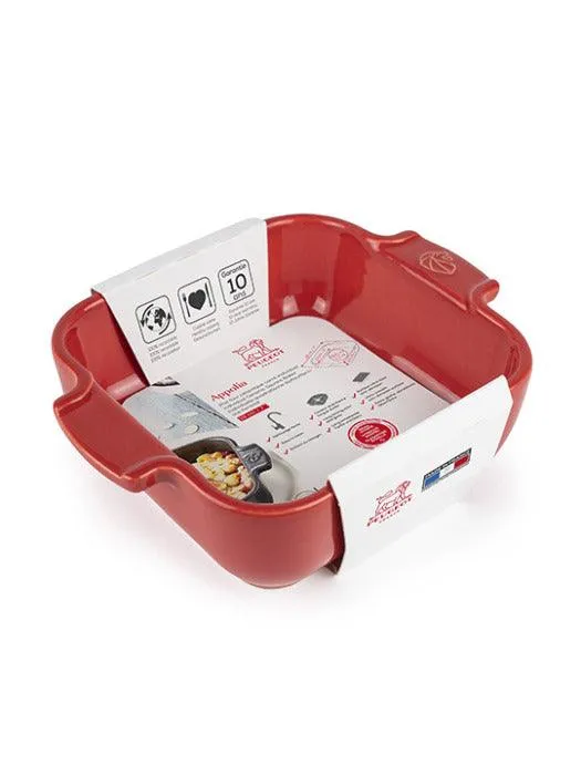 Peugeot Appolia rechthoekige ovenschaal individueel 18 cm Rood