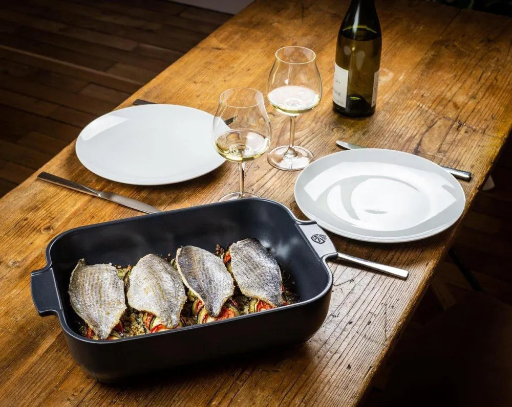 Peugeot Appolia Rechthoekige ovenschaal 25 cm Leisteen