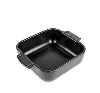 Peugeot Appolia vierkante ovenschaal 18 cm mat zwart
