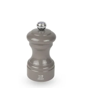 Peugeot bistro Manuele zoutmolen van gelakt hout, taupegrijs, 10 cm