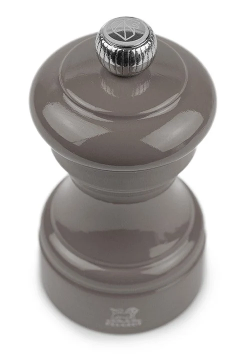 Peugeot bistro Manuele zoutmolen van gelakt hout, taupegrijs, 10 cm