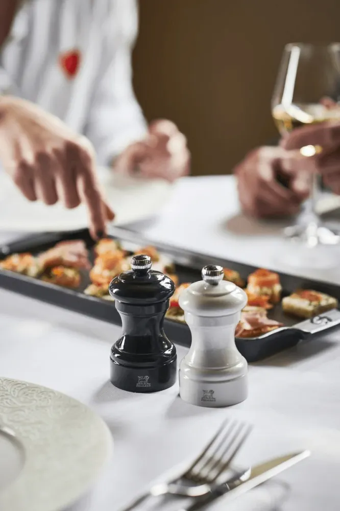 Peugeot bistro Pepermolen gelakt hout Zwart - 10 cm