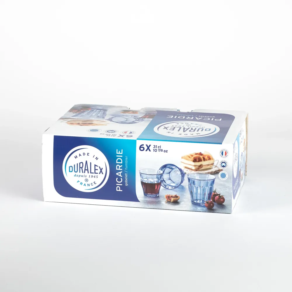 Le Picardie - Waterglas - Marineblauw - 31 cl (set van 6)