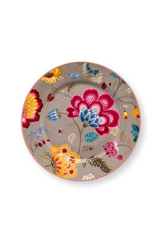Pip Studio Bord - Blooming Tales - Khaki - 32cm