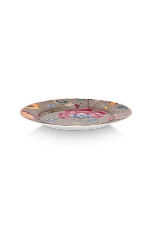 Pip Studio Bord - Blooming Tales - Khaki - 32cm