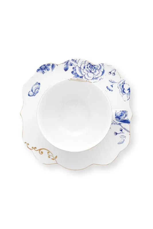 Pip Studio Kop en Schotel - Royal - Wit - 250ml - Set van 2