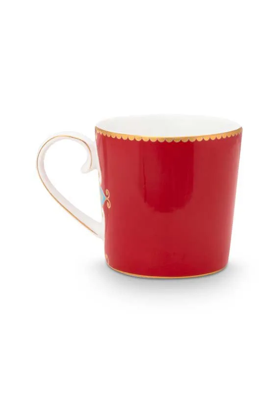 Pip Studio Mokken - Love Birds Medallion - Rood - 190ml - Set van 2
