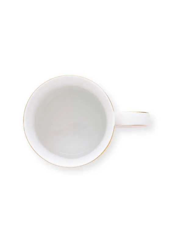 Pip Studio Mokken - Love Birds Medallion - Rood Gestreept- 300ml - Set van 2