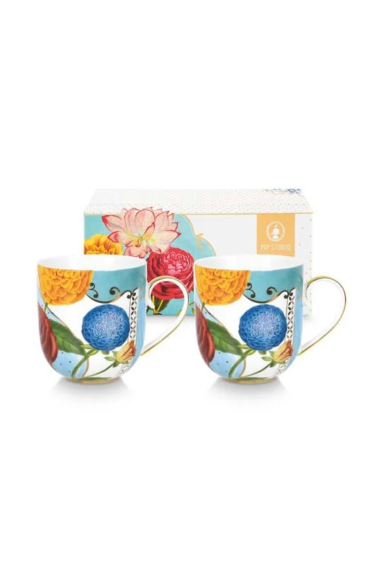 Pip Studio Mokken - Royal - Veelkleurig - 200ml - Set van 2