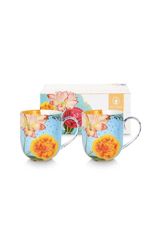 Pip Studio Mokken - Royal - Veelkleurig - 365ml - Set van 2