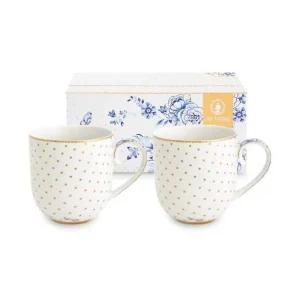 Pip Studio Mokken - Royal - Wit - 200ml - Set van 2