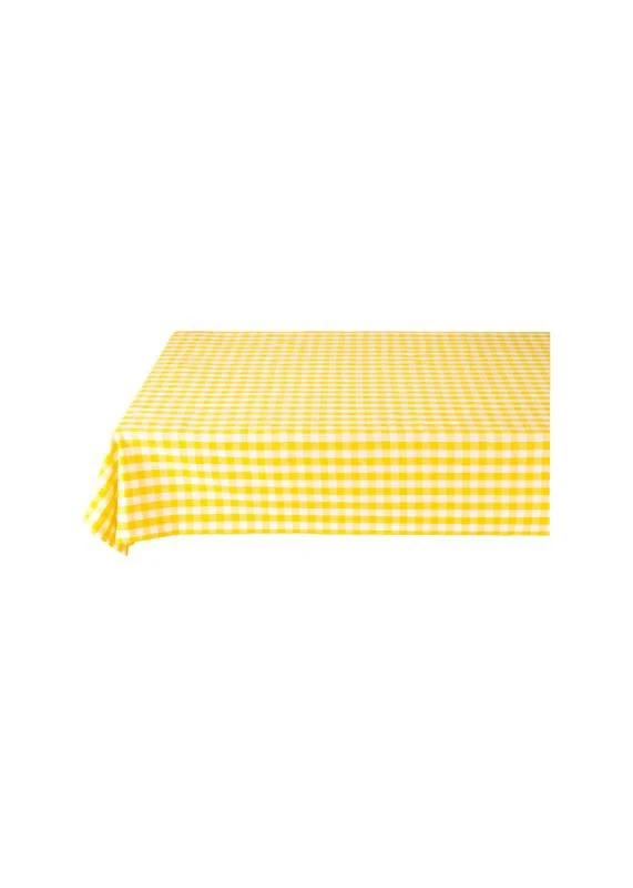 Pip Studio Tafelkleed - Check - 100% katoen - 160x250cm - Geel