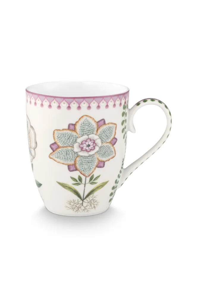 Pip Studio Theemok Set - Lily&Lotus - Gebroken wit - 365ml