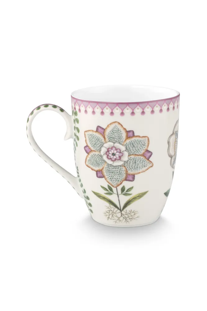 Pip Studio Theemok Set - Lily&Lotus - Gebroken wit - 365ml