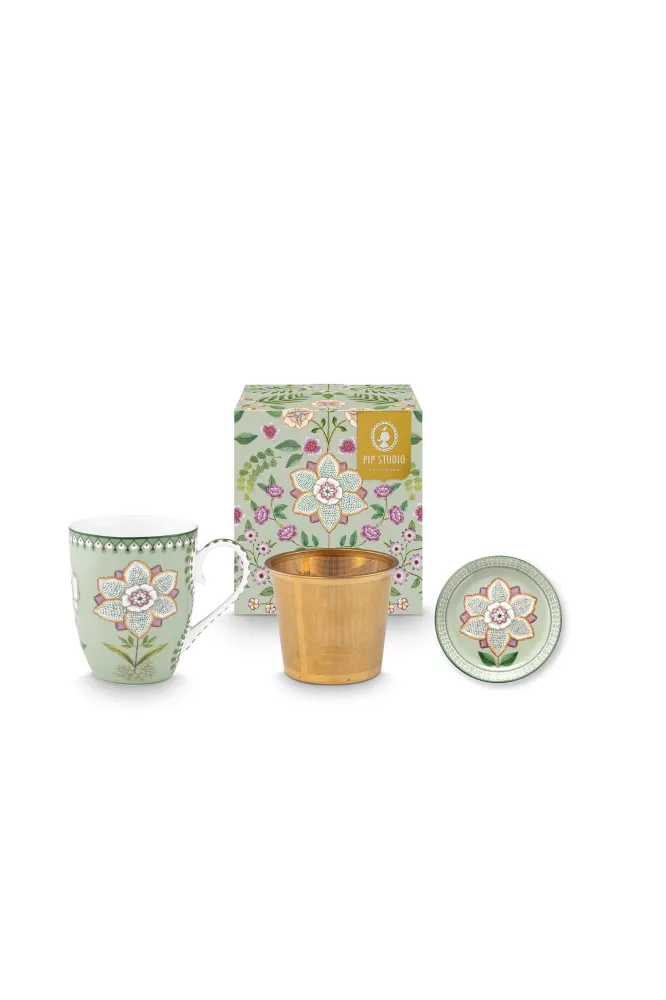 Pip Studio Theemok Set - Lily&Lotus - Lichtgroen - 365ml