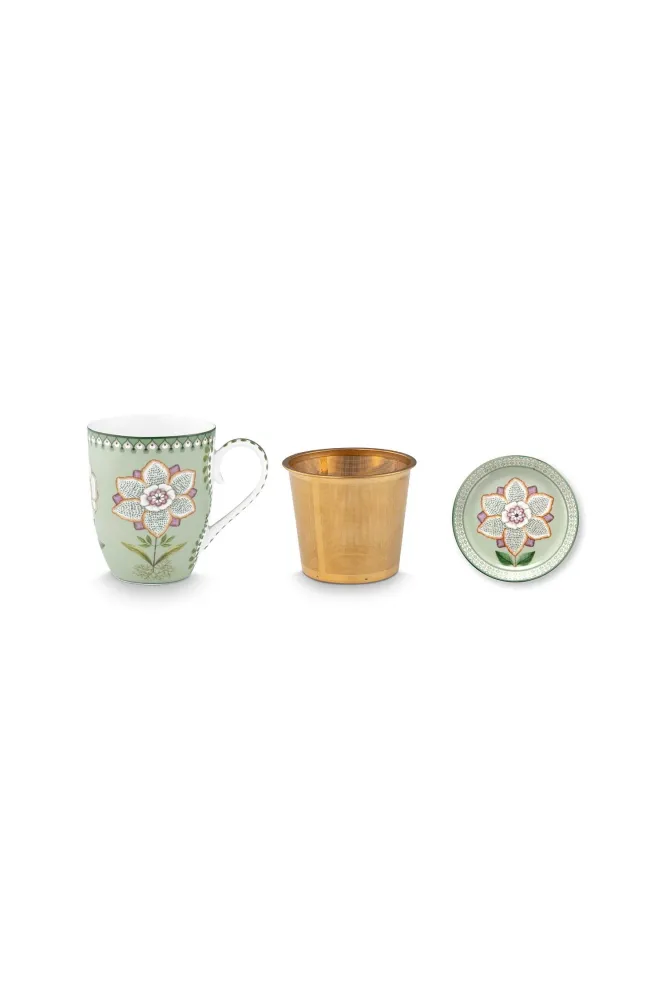 Pip Studio Theemok Set - Lily&Lotus - Lichtgroen - 365ml