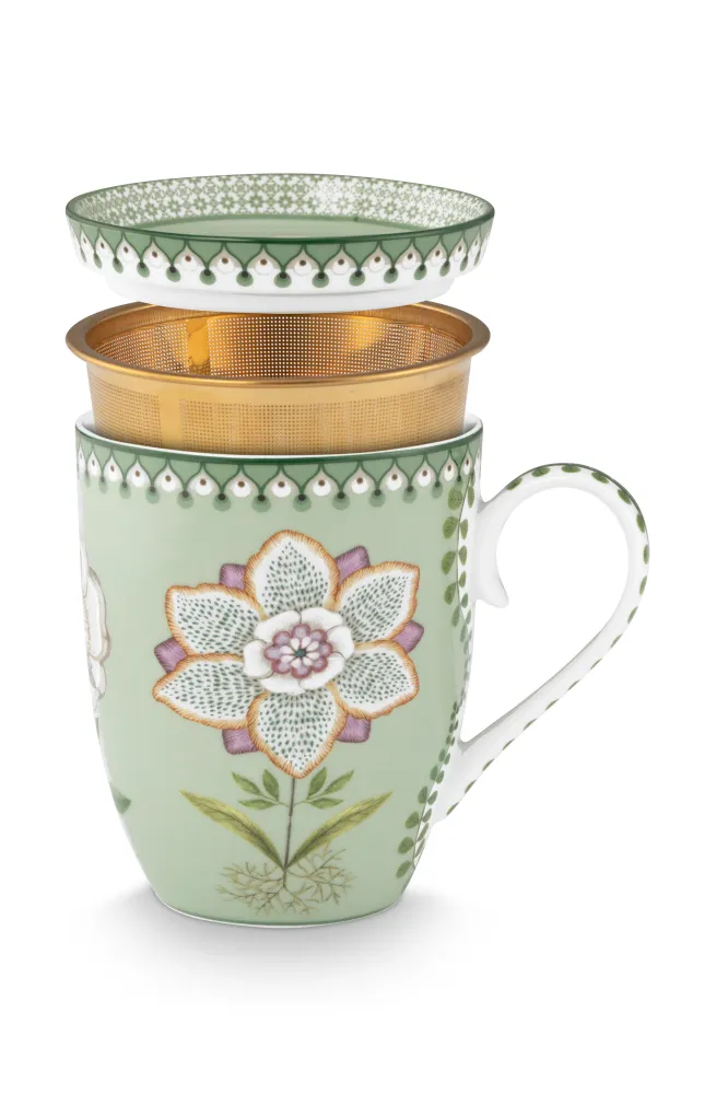 Pip Studio Theemok Set - Lily&Lotus - Lichtgroen - 365ml