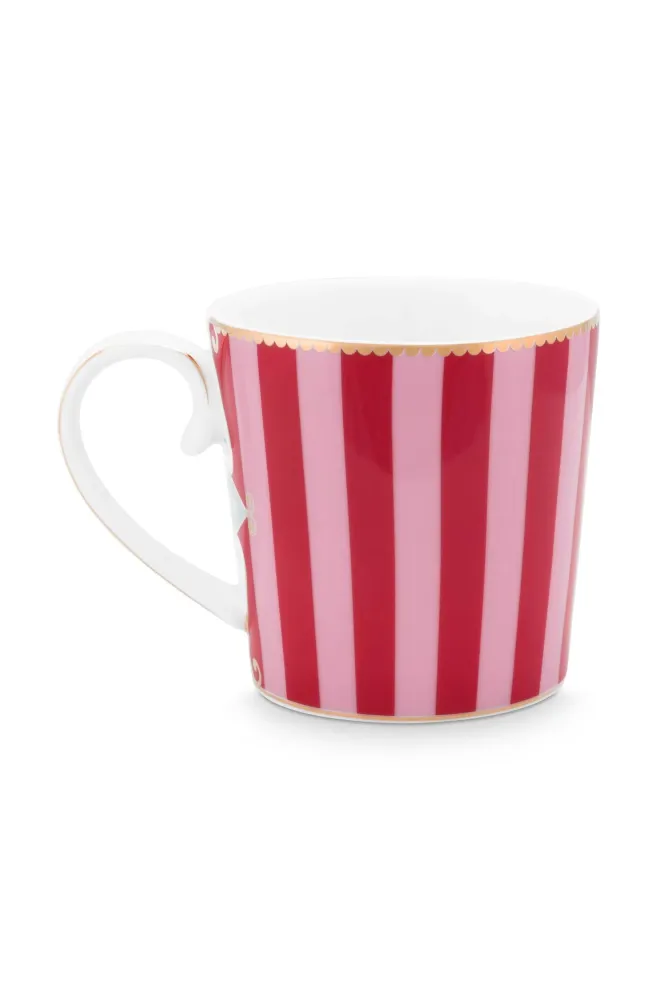 Pip Studio Theemok Set - Love Birds Medallion - Rood Roze - 300ml
