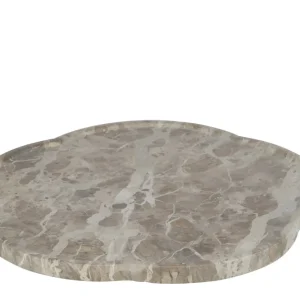 Plank Bloem Draaiend Marmer Beige