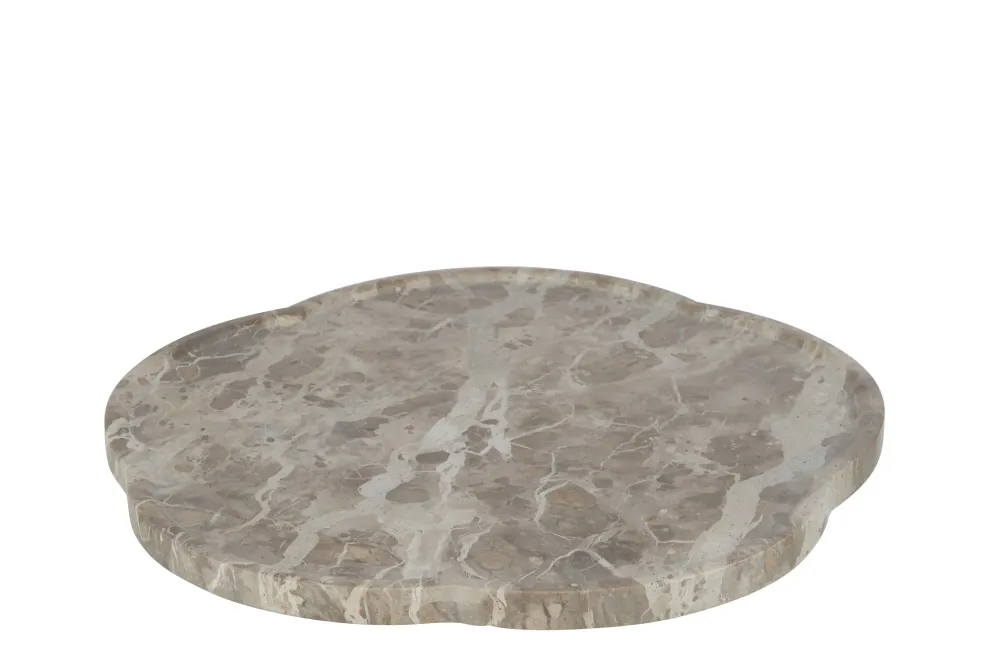 Plank Bloem Draaiend Marmer Beige